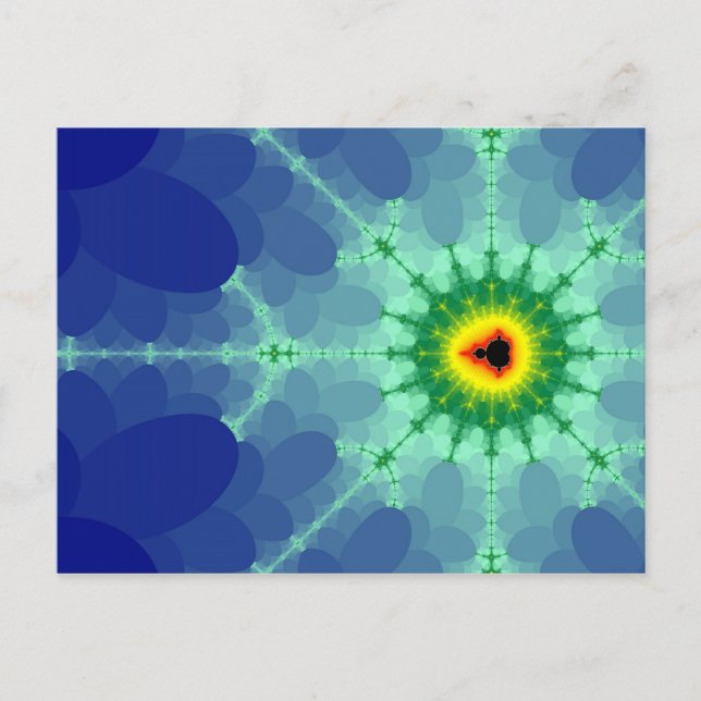 Mandel auf einer Lilly Pad Postkarte (Vorderseite)