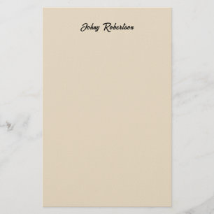 Mandel-Farbige einfache elegante professionelle Mi Briefpapier