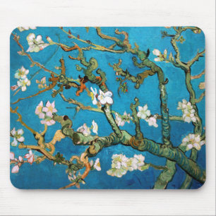 Mandel-Niederlassungen ausführlich Blüte, Van Gogh Mousepad