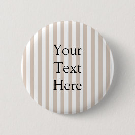 Mandel und weiße Streifen Button