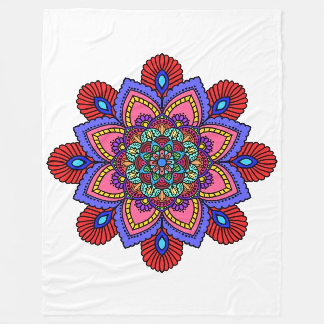 Mandela blanket fleecedecke (Vorderseite)
