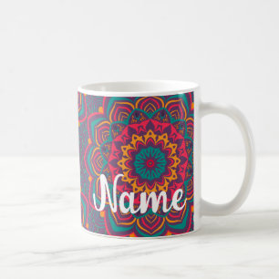 Mandela, BOHO, Hippy Groovy Coffee Tasse, Cup Kaffeetasse