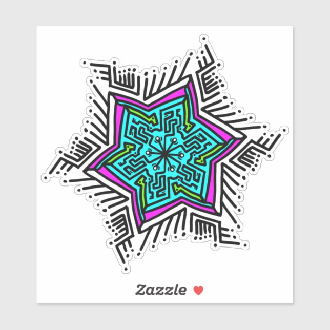 Mandela Designs Aufkleber (Blatt)