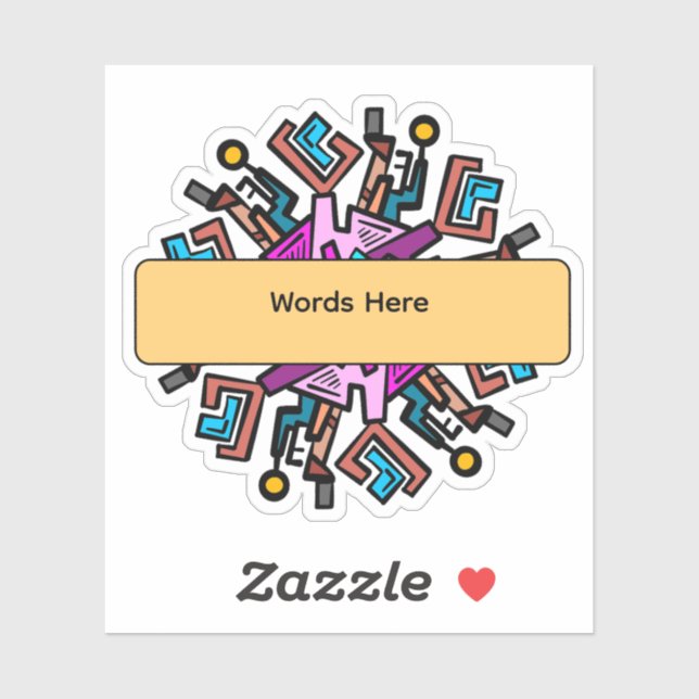 Mandela Designs Aufkleber (Blatt)