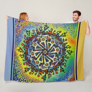 Mandela-Muster Fleecedecke