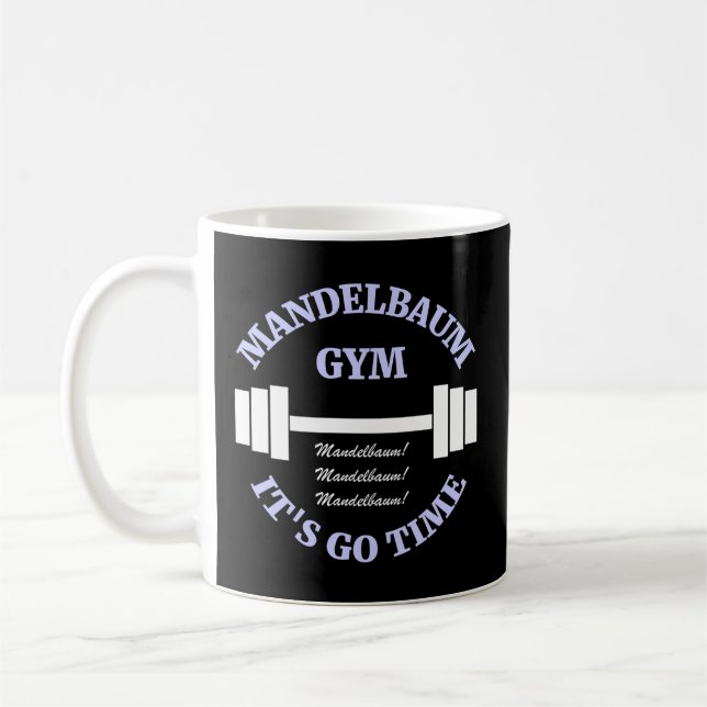 Mandelbaum Gym Es ist Zeit Kaffeetasse (Links)