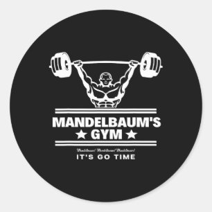 Mandelbaum Gym - Es ist Zeit! Runder Aufkleber