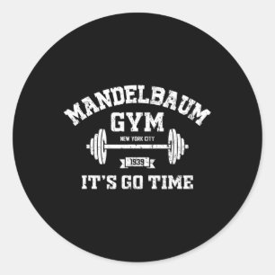 Mandelbaum Gym It's Go Time Vintag Distressed Runder Aufkleber