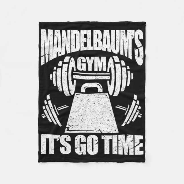 Mandelbaums Gym Funny Bodybuilding Gym Workout Gi Fleecedecke (Vorderseite)