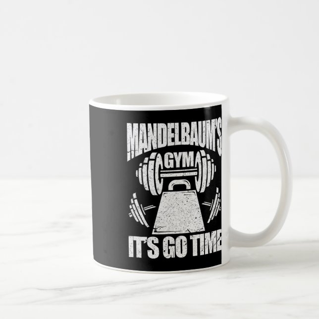Mandelbaums Gym Funny Bodybuilding Gym Workout Gi Kaffeetasse (Rechts)