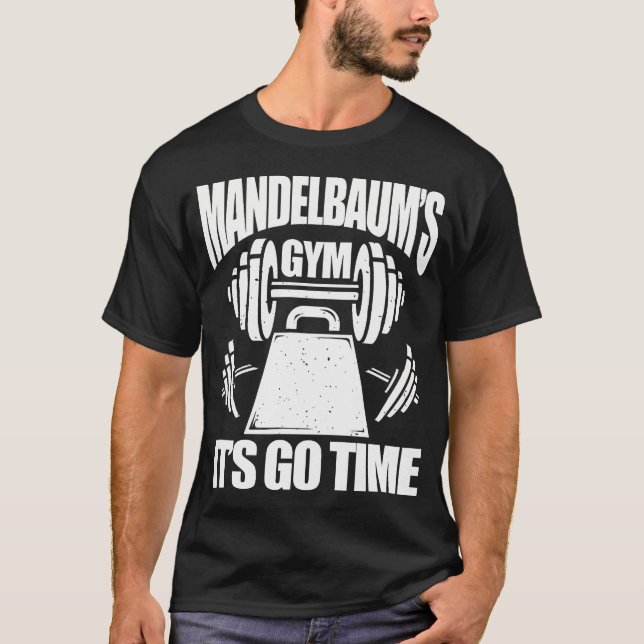 Mandelbaums Gym Funny Fitness Training Bodybuildin T-Shirt (Vorderseite)