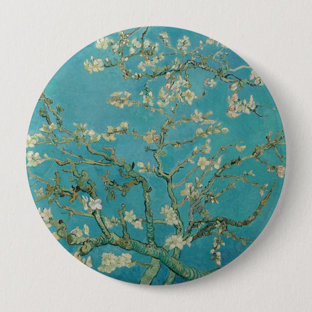 Mandelblüte, Ölmalerei, Vincent Van Gogh Button (Vorderseite)