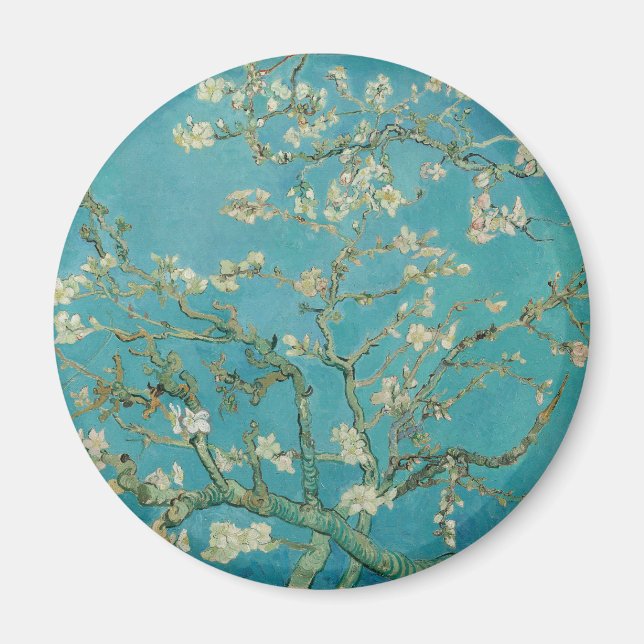 Mandelblüte, Ölmalerei, Vincent Van Gogh Magnet (Vorne)