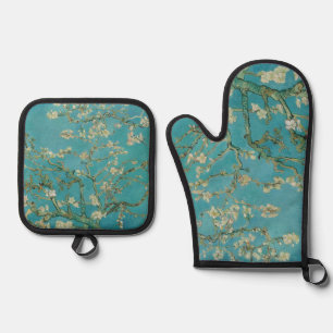Mandelblüte, Ölmalerei, Vincent Van Gogh Ofenhandschuh & Topflappen-Set