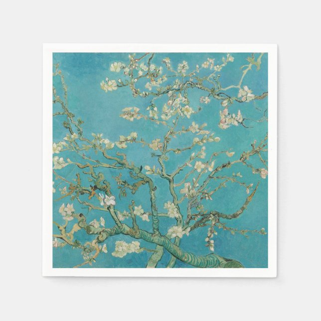 Mandelblüte, Ölmalerei, Vincent Van Gogh Serviette (Vorderseite)