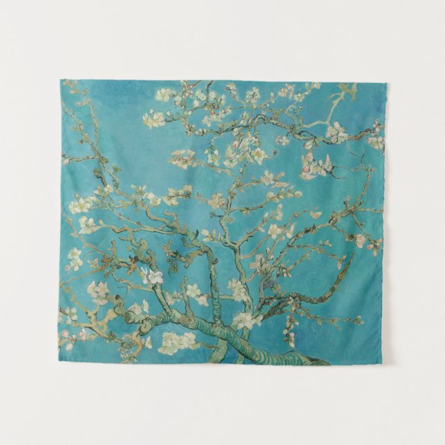 Mandelblüte, Ölmalerei, Vincent Van Gogh Wandteppich (Vorderseite (Horizontal))