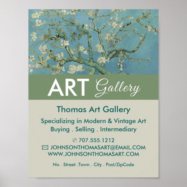 Mandelblüten, Van Gogh, Kunsthändler, Galerie Poster (Vorne)