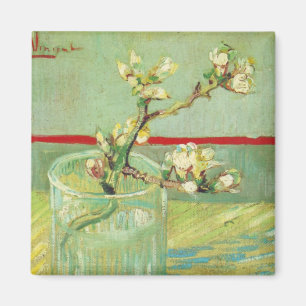 Mandelblütenzweige in Glas Van Gogh Fine Art Magnet