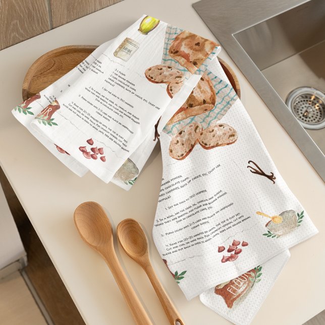 Mandelbread Mandelbrot Rezept Heirloom Teetücher Geschirrtuch (Von Creator hochgeladen)