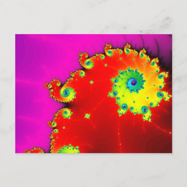 Mandelbrot Art Postcard Postkarte (Vorderseite)