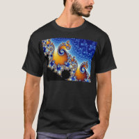 Mandelbrot blaues doppeltes gewundenes Fraktal