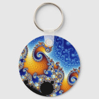 Mandelbrot Blue Double Spiral Fraktal