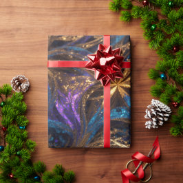 Mandelbrot Blume Retro Colorful Personalisiert Pat Geschenkpapier