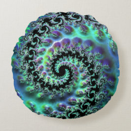 Mandelbrot Discovery Round Cushion Rundes Kissen