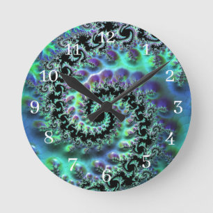 Mandelbrot Discovery Round Wall Clock Runde Wanduhr