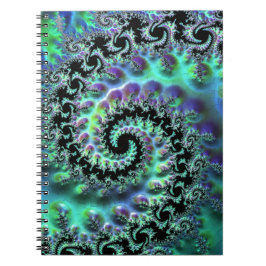 Mandelbrot Discovery Spiral Notebook Notizblock