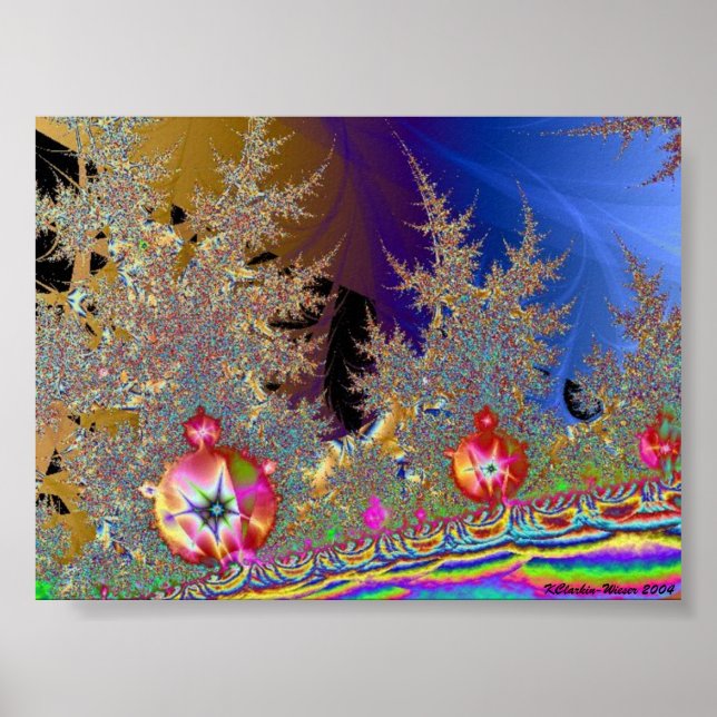 Mandelbrot Forest Poster (Vorne)