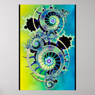 Mandelbrot Fraktal Art Poster