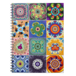 Mandelbrot Fraktal Collage Notebook Notizblock