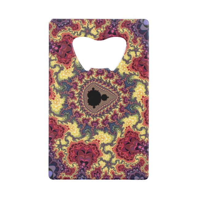 Mandelbrot Fraktal Geldbeutel Flaschenöffner (Vorderseite)