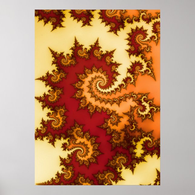 Mandelbrot Fraktal Poster (Vorne)