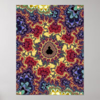 Mandelbrot-Fraktal-Universum-Psychedelischer Teppi
