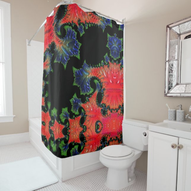 Mandelbrot Garden Duschvorhang (Beispiel)