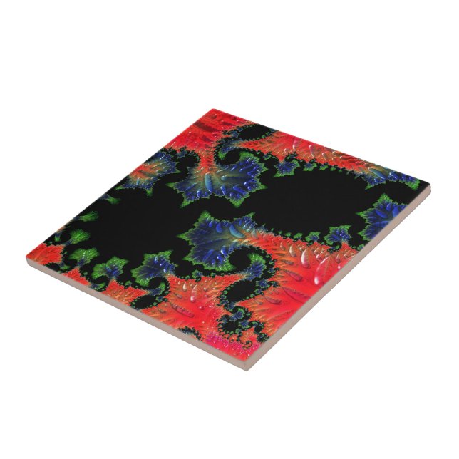 Mandelbrot Garden Keramik Tile Fliese (Seite)