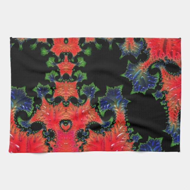 Mandelbrot Garden Teetuch Geschirrtuch (Horizontal)