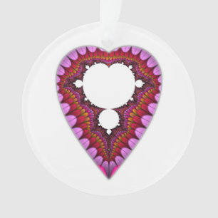 Mandelbrot Herz-Anhänger Ornament