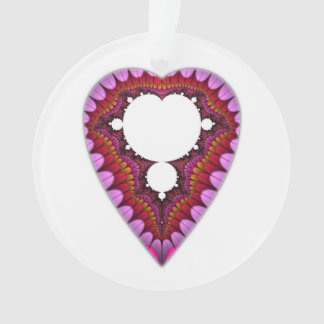 Mandelbrot Herz-Anhänger Ornament