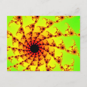 Mandelbrot Hooks Postkarte