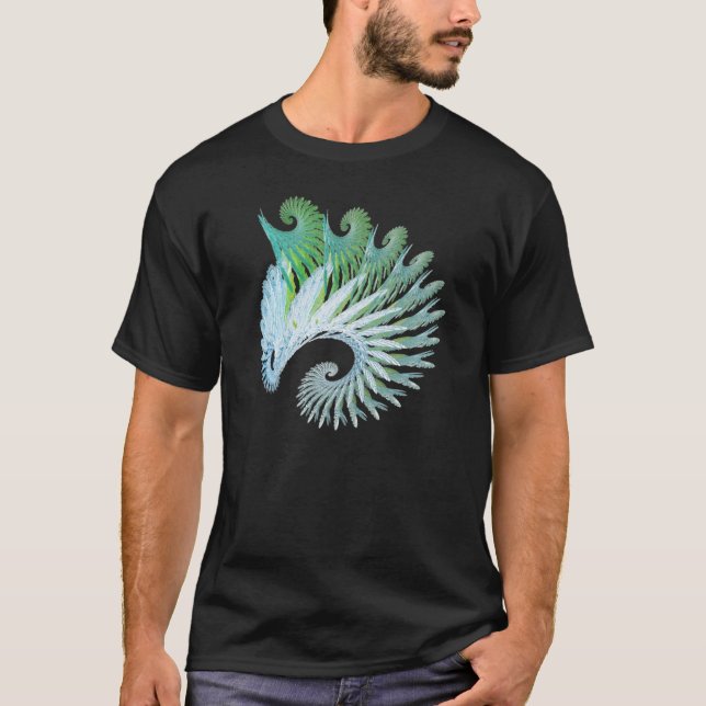 Mandelbrot Kunst T-Shirt (Vorderseite)