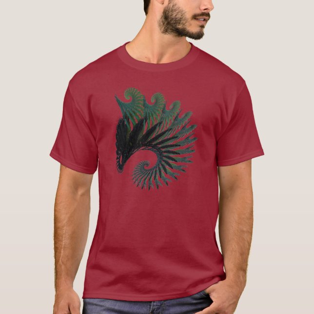 Mandelbrot Kunst T-Shirt (Vorderseite)