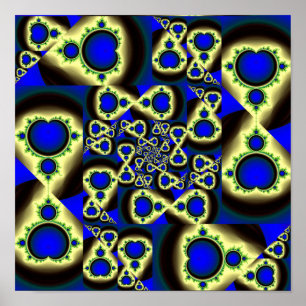 Mandelbrot-Mengen-Muster Poster