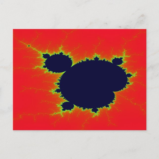 Mandelbrot Postkarte (Vorderseite)