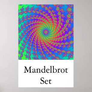Mandelbrot-Set (15-Arm-Spirale) Poster