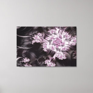 Mandelbrot Set-Fraktal-Digital-Kunst-Rosa u. Leinwanddruck