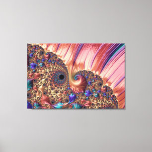 Mandelbrot Set Fraktal Digitales Kunstmuseum Leinwanddruck