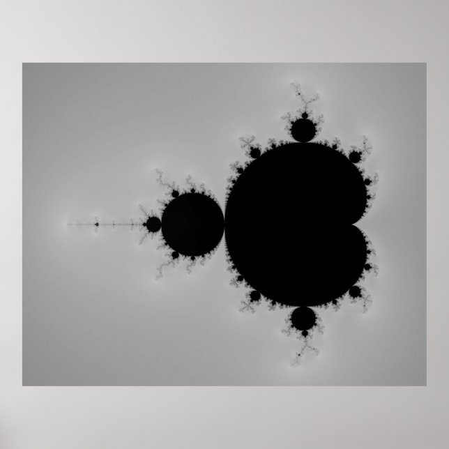 Mandelbrot Set Fraktal Shape Poster (Vorne)